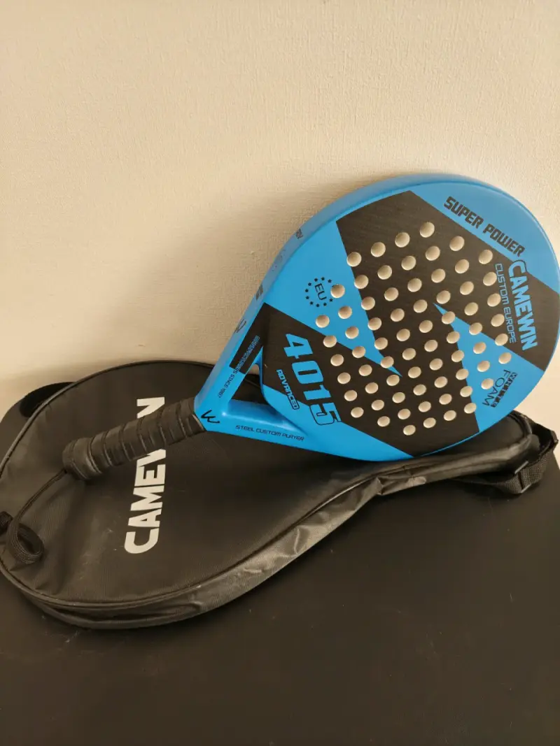 Pala de pádel Camewin 4015 azul con funda - 2