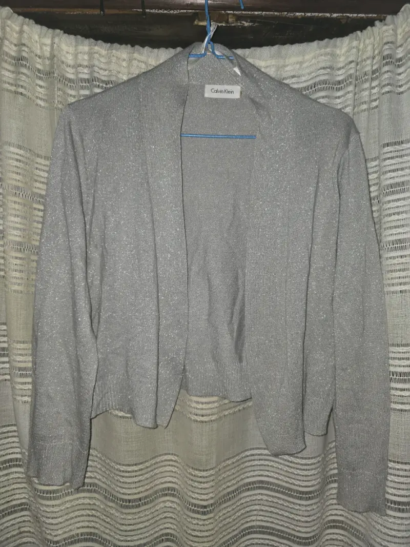 Chaqueta de punto gris Calvin Klein