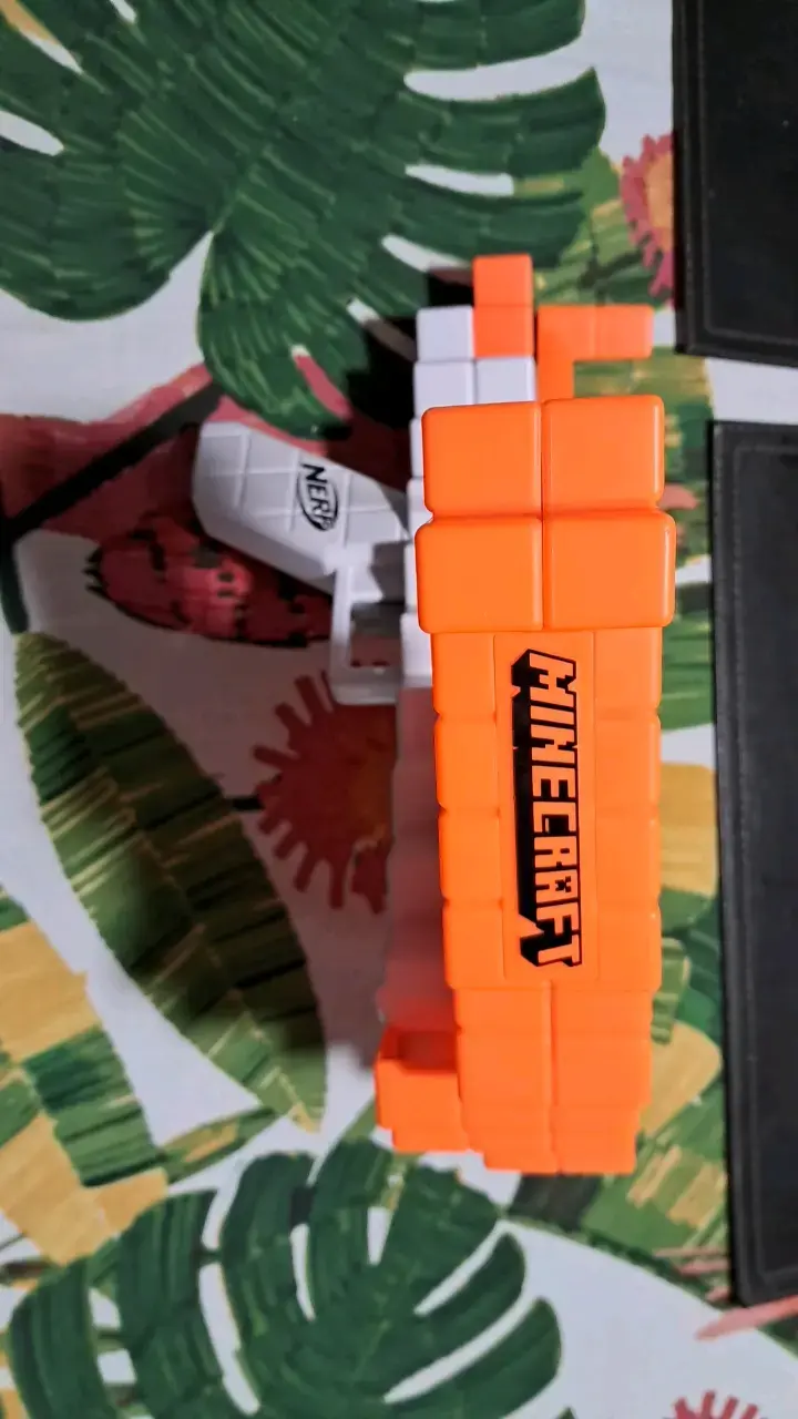 Juguete ballesta de Minecraft Naranja - 2