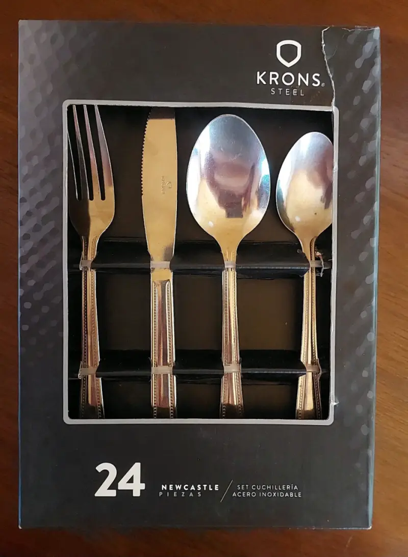 Set de cubiertos de acero inoxidable Krons Steel 24 piezas - 1