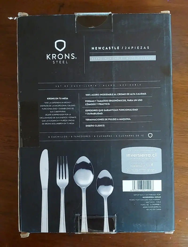 Set de cubiertos de acero inoxidable Krons Steel 24 piezas - 2