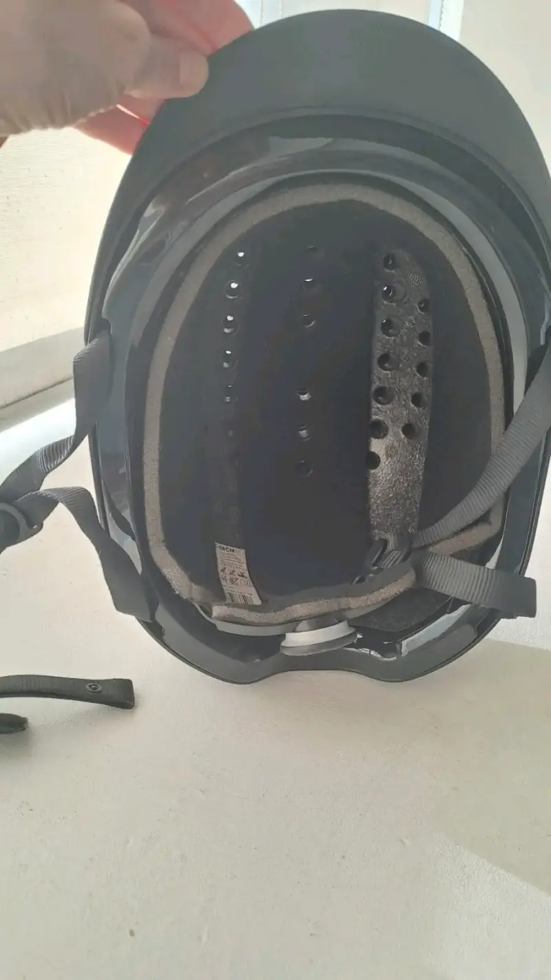 Casco de equitación Fouganza negro ajustable - 2