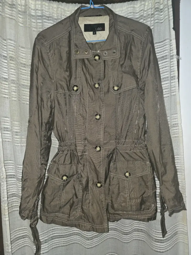 Chaqueta marrón de mujer Utex con bolsillos