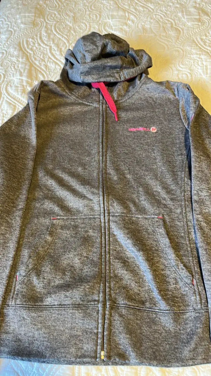 Polerón gris con capucha Merrell para mujer - 1