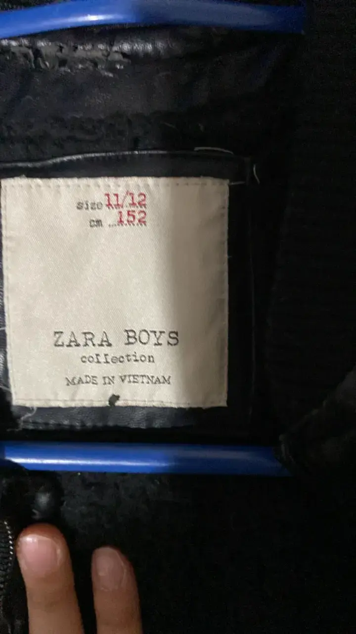 Chaqueta de cuero negra Zara Boys - 2