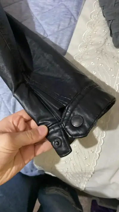 Chaqueta de cuero negra Zara Boys - miniatura 6