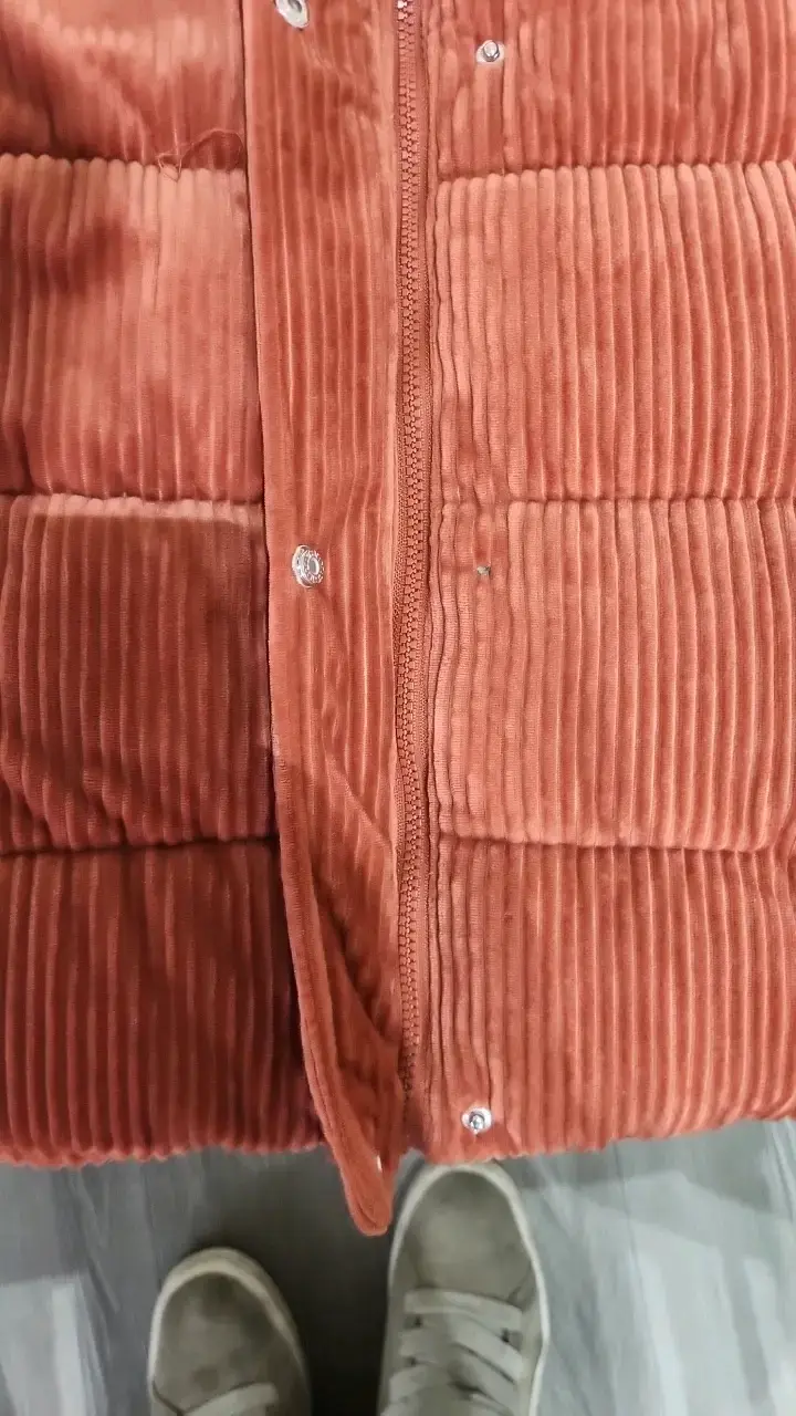 Chaqueta acolchada color terracota - 2
