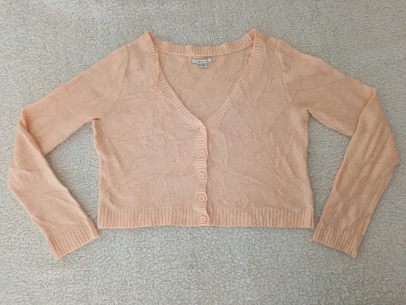 Cardigan de punto rosa claro American Eagle - 1