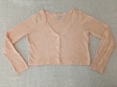 Cardigan de punto rosa claro American Eagle - miniatura 1