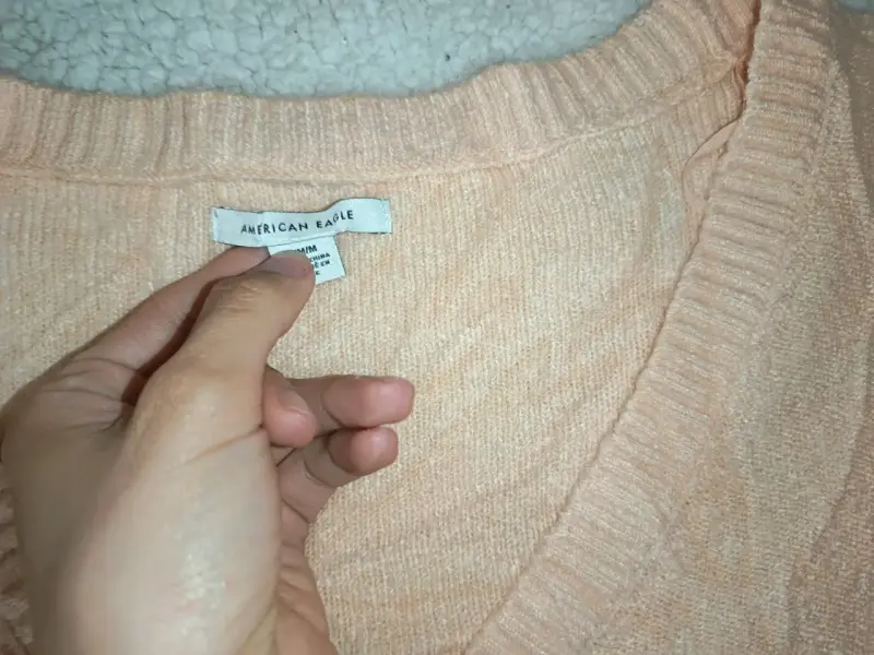 Cardigan de punto rosa claro American Eagle - 2