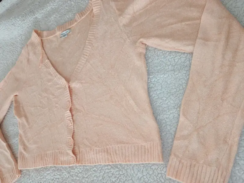 Cardigan de punto rosa claro American Eagle - 3