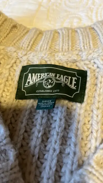 Suéter de punto beige American Eagle - miniatura 2