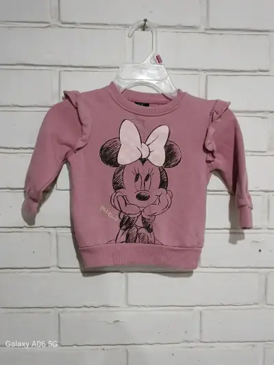 Polerón Minnie Mouse para niña color rosa - miniatura 1