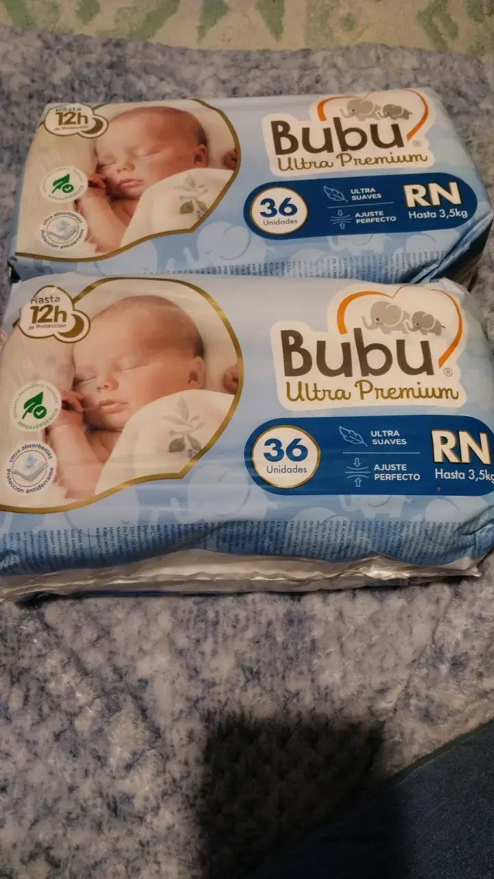 Pañales Bubu Ultra Premium RN 36 unidades