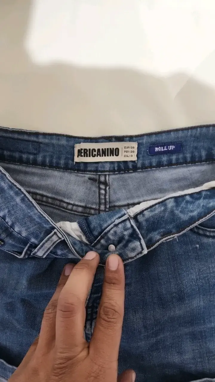 Shorts de mezclilla azul para mujer - 3