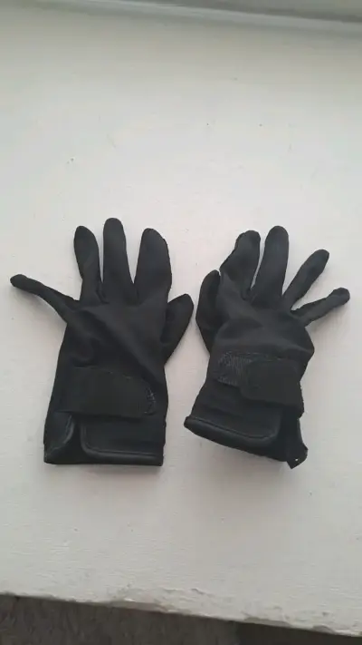 Guantes de equitación negros Fouganza - miniatura 2
