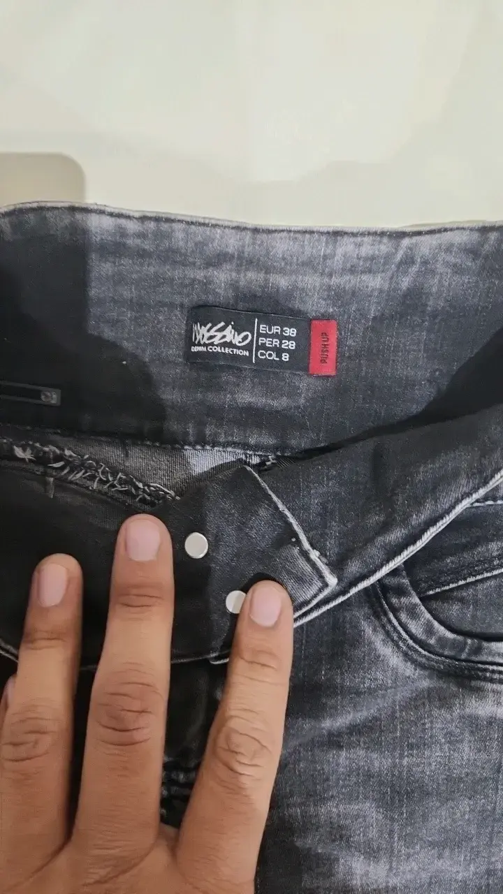 Shorts de mezclilla gris oscuro para mujer - 3
