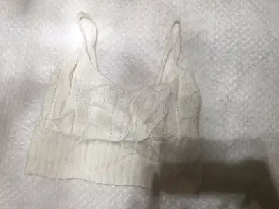Top tejido blanco Shein talla S - miniatura 1