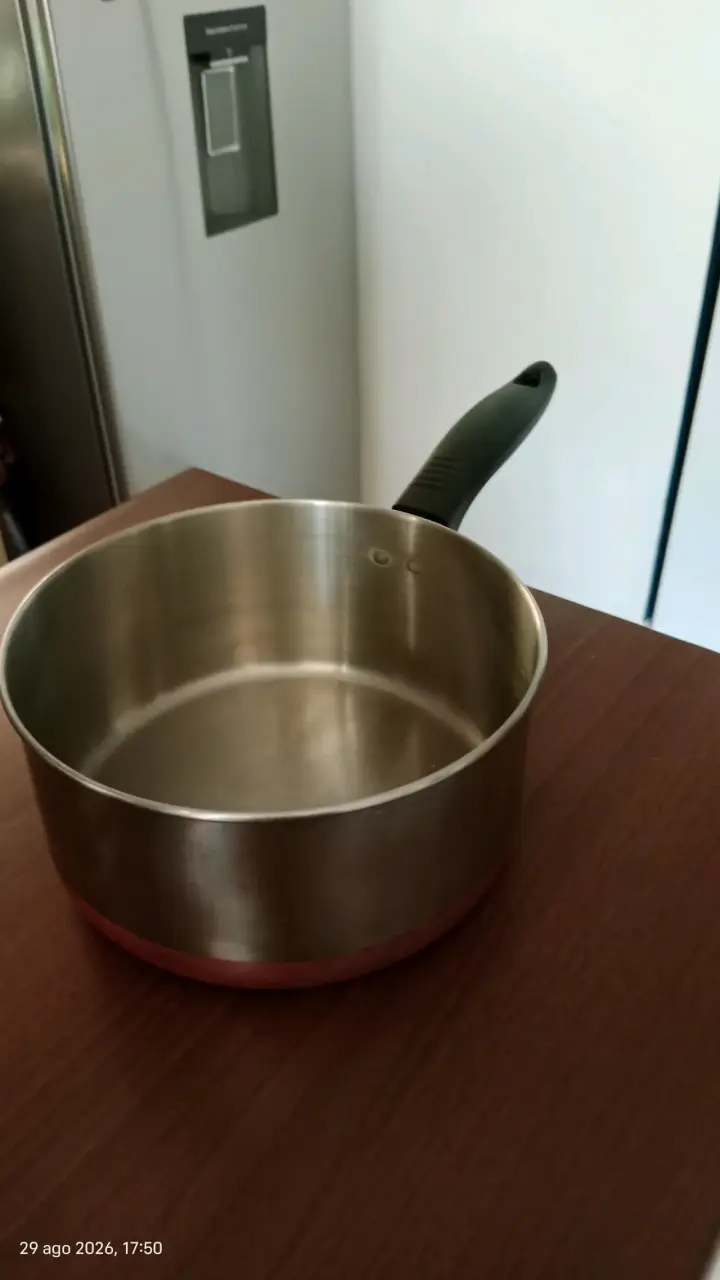 Olla de acero inoxidable con base de cobre 2 litro - 2