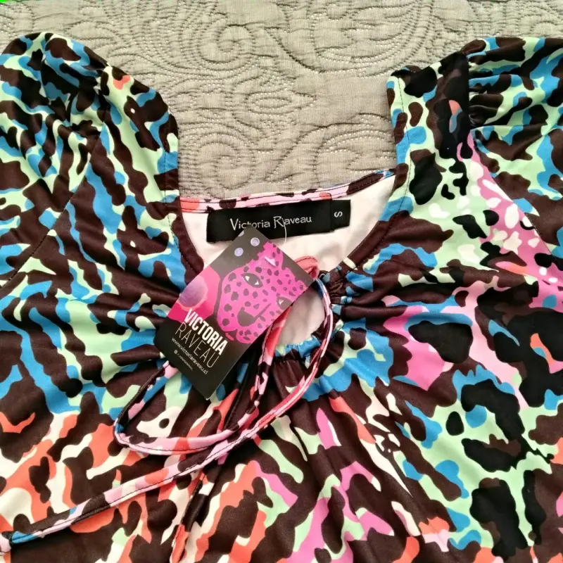 Vestido estampado animal print Victoria Raveau - 2