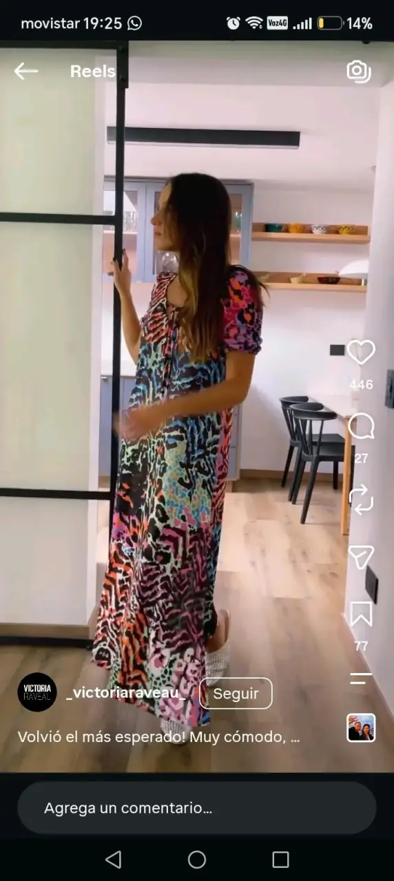 Vestido estampado animal print Victoria Raveau - 4