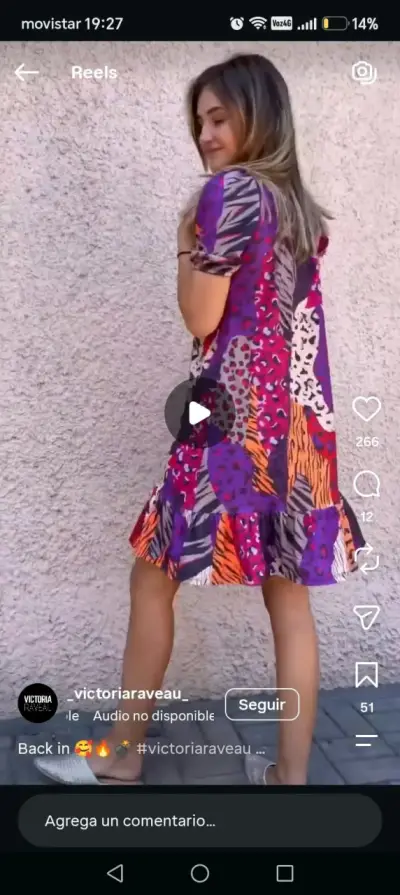 Vestido estampado animal print Victoria Raveau - miniatura 5