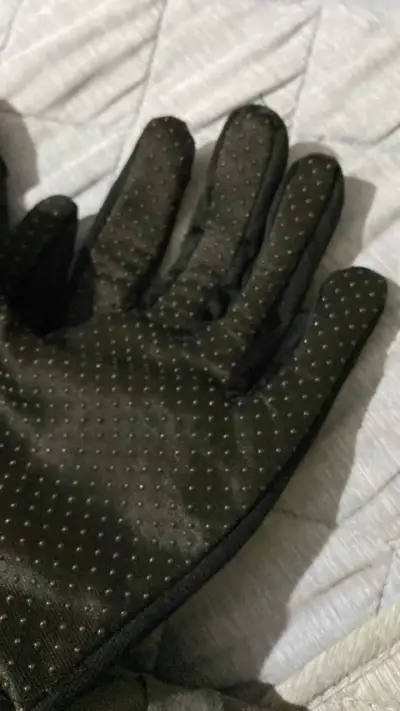 Guantes de motocicleta con protección negra - miniatura 4