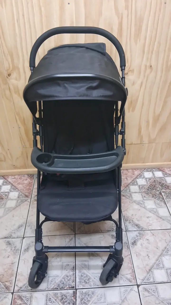 Coche de bebé plegable Bebesit negro - 1
