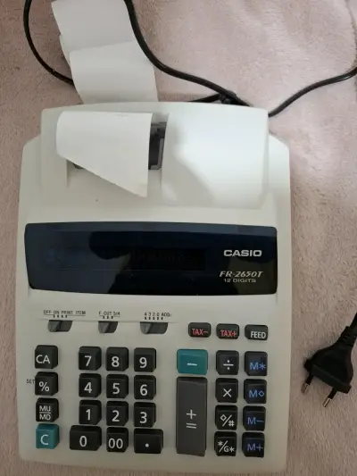 Calculadora Casio FR-2650T con impresión de papel - miniatura 1