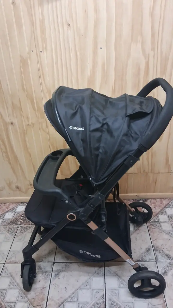 Coche de bebé plegable Bebesit negro - 3