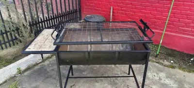 Parrilla de tambor metálica con soporte - miniatura 2