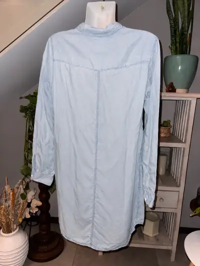 Camisa larga  Mezclilla  H&M para Mujer - miniatura 2