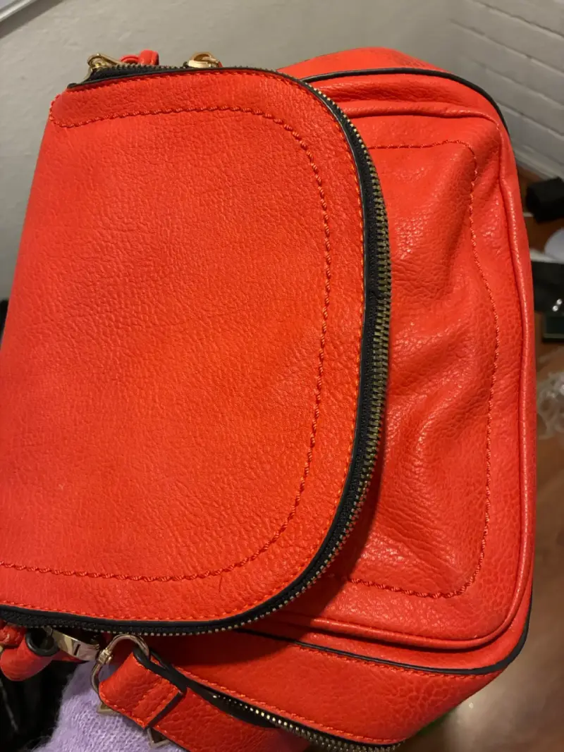 Bolso de cuero naranja con flecos Aldo - 1