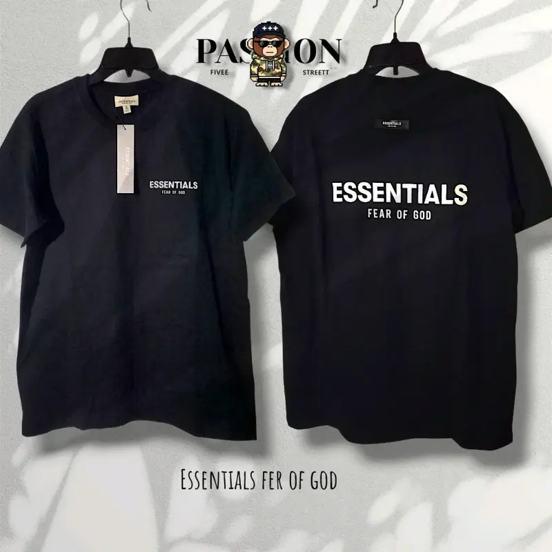Polera Essentials Fear of God negra unisex - 1
