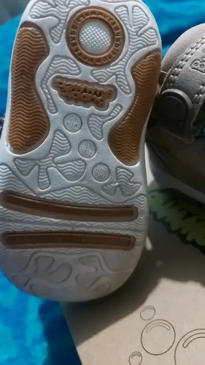 Zapatillas Bubblegummers para niños beige y azul - miniatura 4