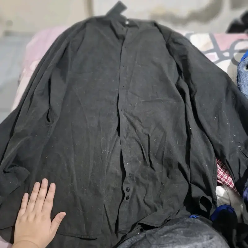 Camisa negra Daniel Ellissa de algodón y poliéster - 1