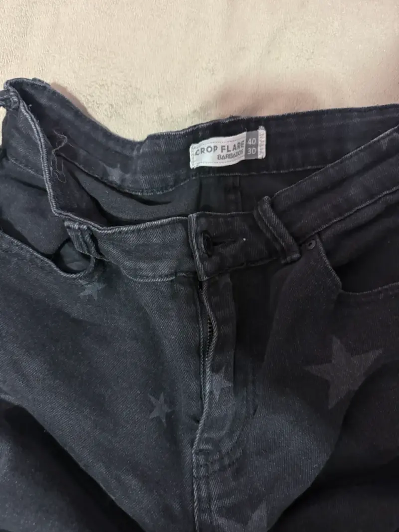 Jeans negros con estrellas para mujer Barbardos - 2