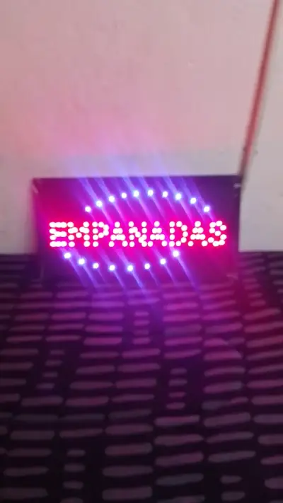 Letrero LED Luminoso para Empanadas - miniatura 1