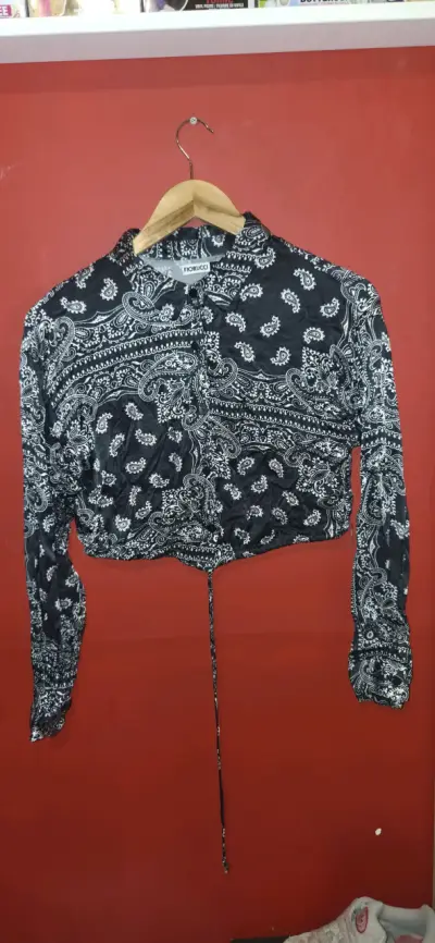 Blusa Fiorucci estampada en blanco y negro - miniatura 1