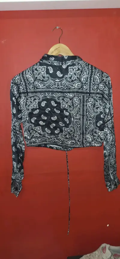 Blusa Fiorucci estampada en blanco y negro - miniatura 2