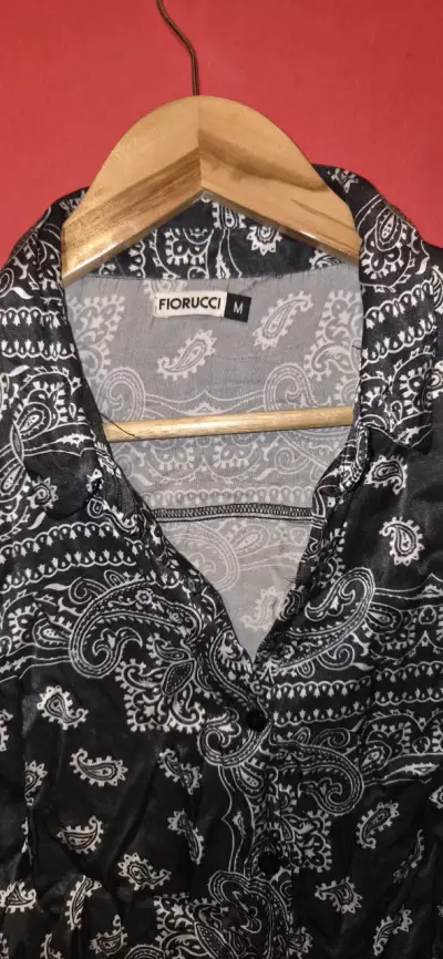 Blusa Fiorucci estampada en blanco y negro - miniatura 3