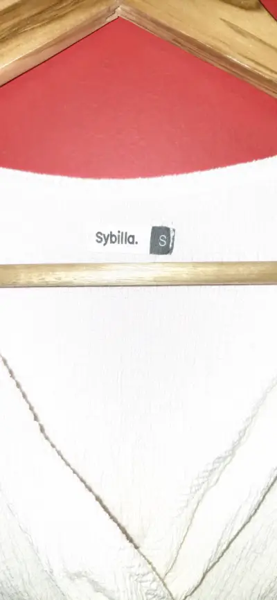 Top blanco de mujer Sybilla talla S - miniatura 3