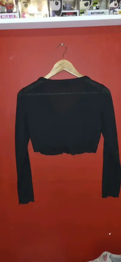 Cardigan negro de punto Shein talla M - miniatura 2