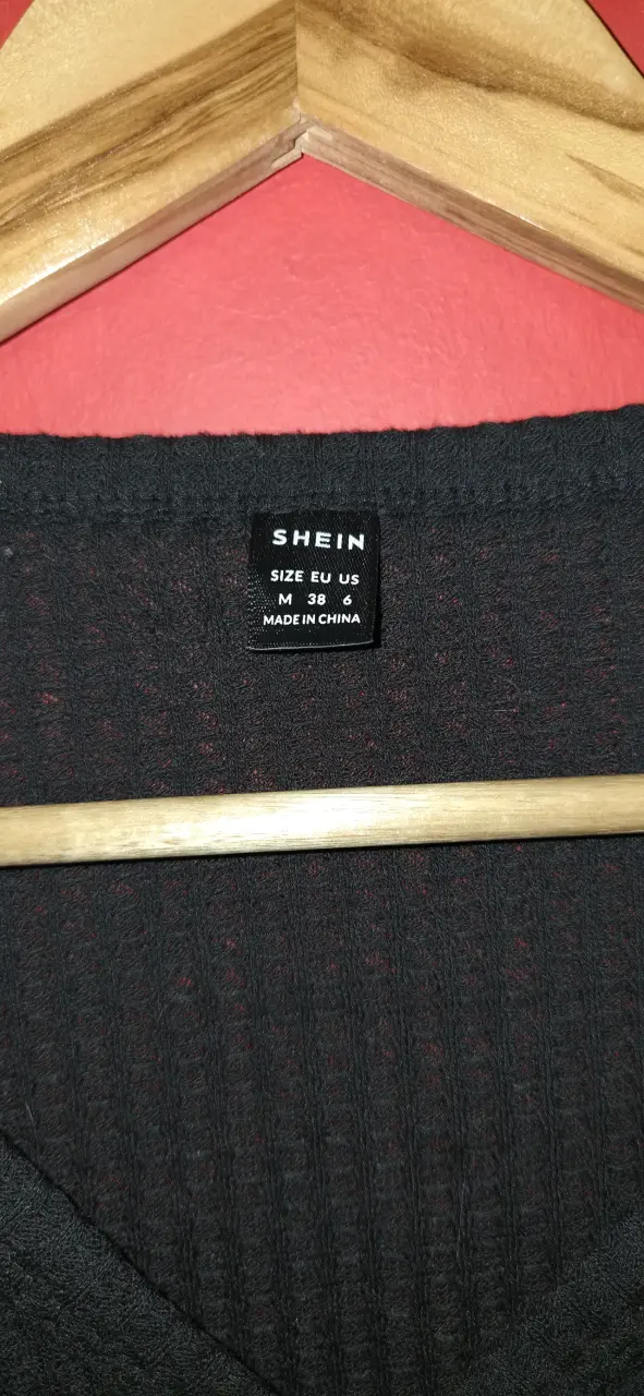 Cardigan negro de punto Shein talla M - 3