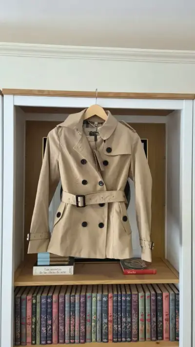 Trench coat beige para mujer Burberry - miniatura 1