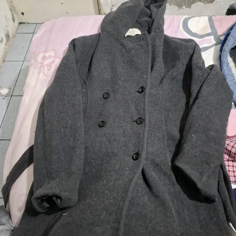 Abrigo gris con capucha Fairweather Petites - 1