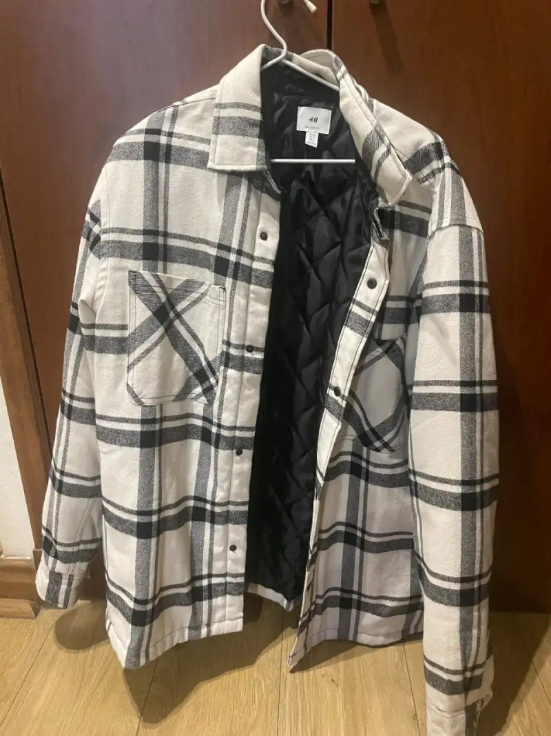 Chaqueta de franela a cuadros H&M