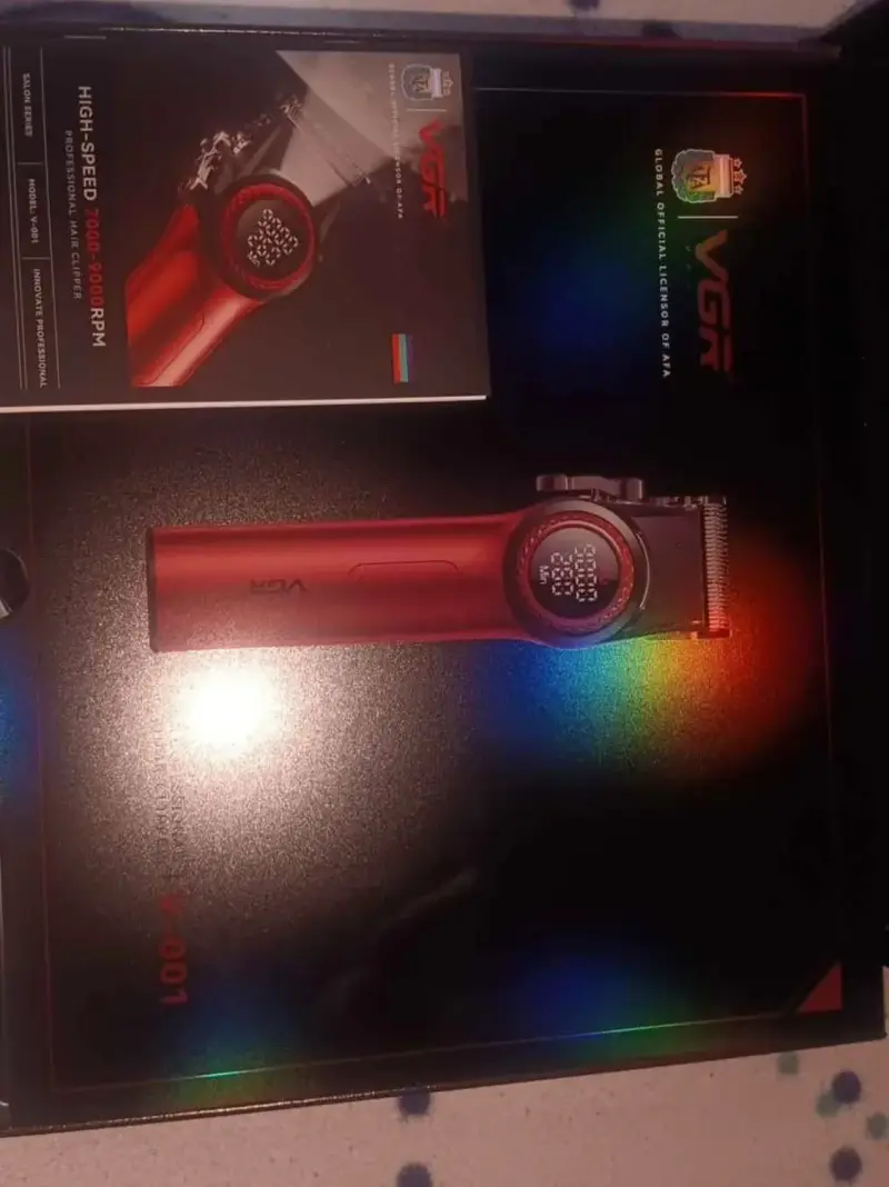 Cortadora de Pelo Profesional VGR V-001 Roja - 2