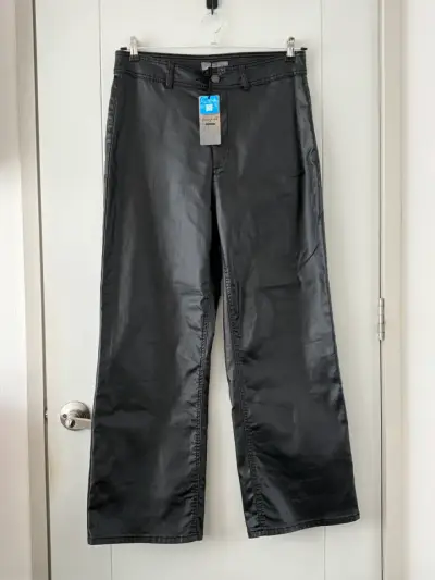 Pantalo anchos ecocuero Greenfield neg - miniatura 1