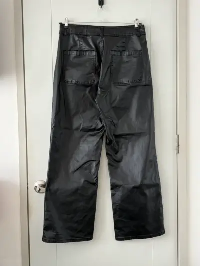 Pantalo anchos ecocuero Greenfield neg - miniatura 3